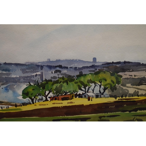 315A - Richard Cheales 1920-1996, South African artist, Johannesburg: a watercolour of a rural scene featur... 