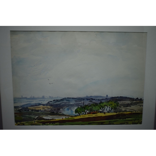 315A - Richard Cheales 1920-1996, South African artist, Johannesburg: a watercolour of a rural scene featur... 