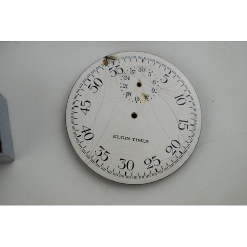 376 - An Elgin Timer vintage pocket watch, complete project ready for assembly.