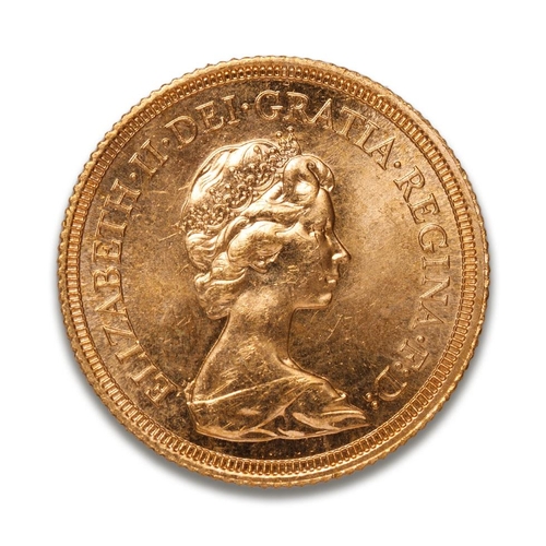 110 - FULL gold sovereign coin 1974.