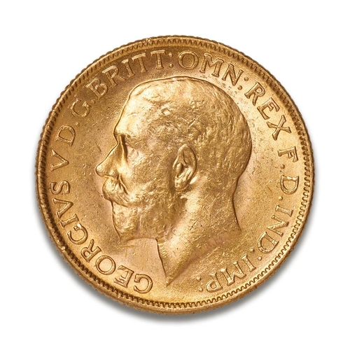 68 - FULL sovereign gold coin, George V, 1918.  Mint mark I for India