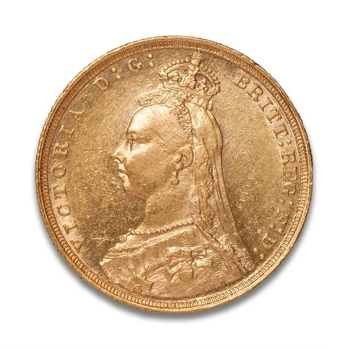 86 - FULL gold sovereign coin 1893, Queen Victoria jubilee head.