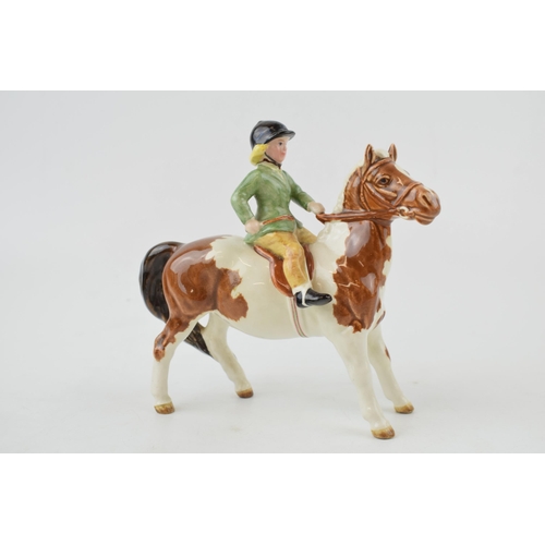 122 - Beswick Girl on Pony 1499 (head re-stuck).