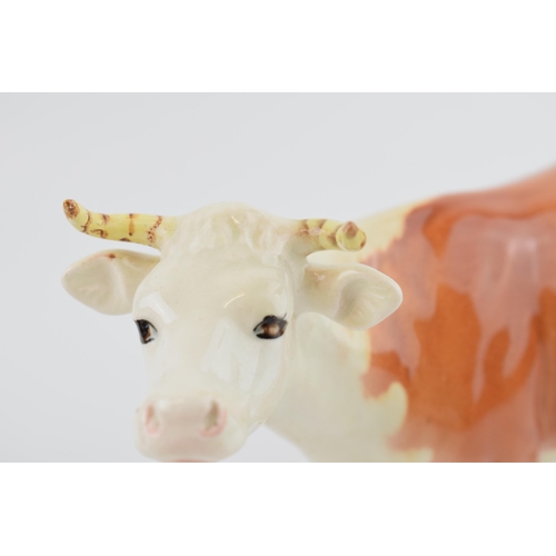 157 - Early Beswick Hereford Cow 948 (restored right horn).