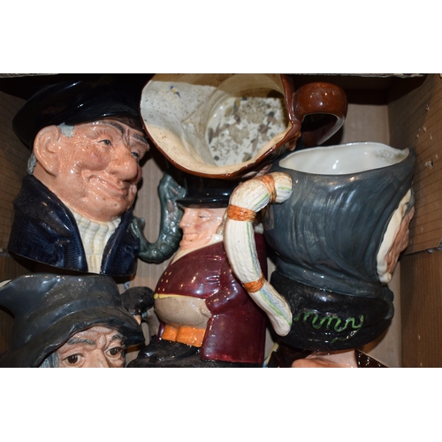 192 - A good quantity of Royal Doulton Character Jugs, to include D. 6531 Gone Away, D. 6335 Long John Sil... 