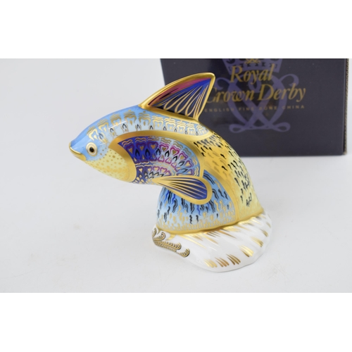26 - Royal Crown Derby paperweight, from the Tropical Fish Series, Guppy, 12cms, this is number 1,195 of ... 