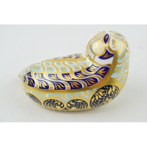30 - Royal Crown Derby paperweight, Harbour Seal, 15cm, number 666 of a limited edition of 4,500, gold st... 