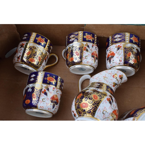 32 - A collection of Ford and Pointon Imari tea ware to include 10 cups, 10 saucers, 10 side plates, a mi... 