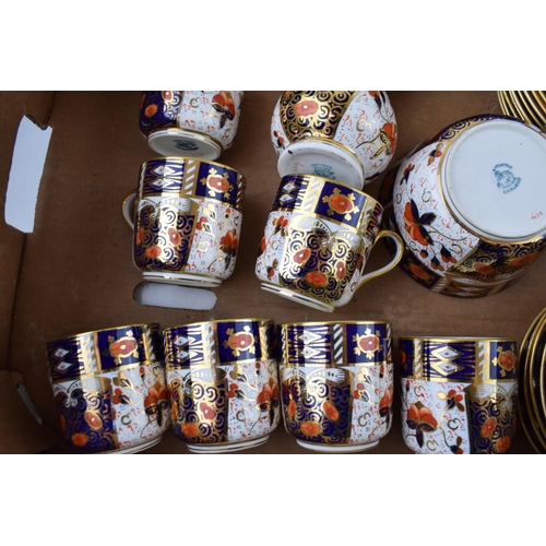 32 - A collection of Ford and Pointon Imari tea ware to include 10 cups, 10 saucers, 10 side plates, a mi... 