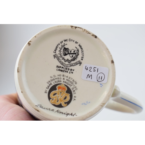 45 - 1937 Coronation of King George & Queen Elizabeth commemorative mug designed by Dame Laura Knight. R.... 