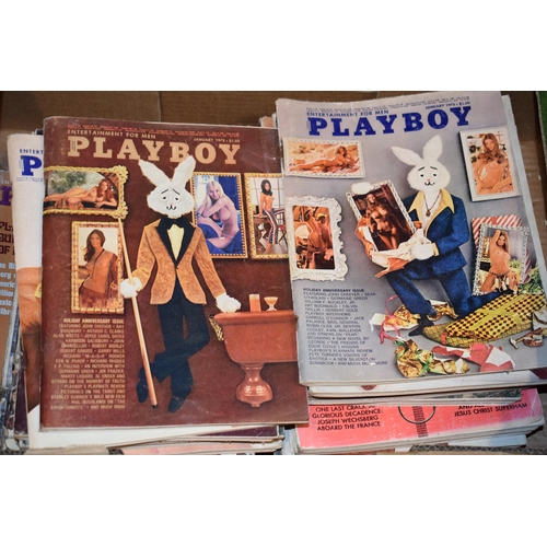 591 - A collection of Playboy Magazines. 48 editions in sequential runs from 1970, 1971, 1972 and 1973. (4... 