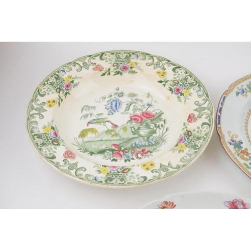 89 - A group of early 19th century Spode transfer-printed wares, c. 1820-30. To include Vase & Flowers, C... 