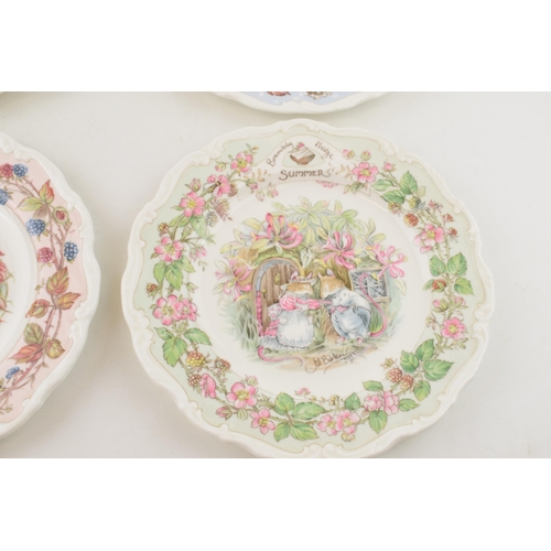 176 - A set of Royal Doulton Brambly Hedge Seasons plates to include Spring, Summer, Winter and Autumn (4)... 