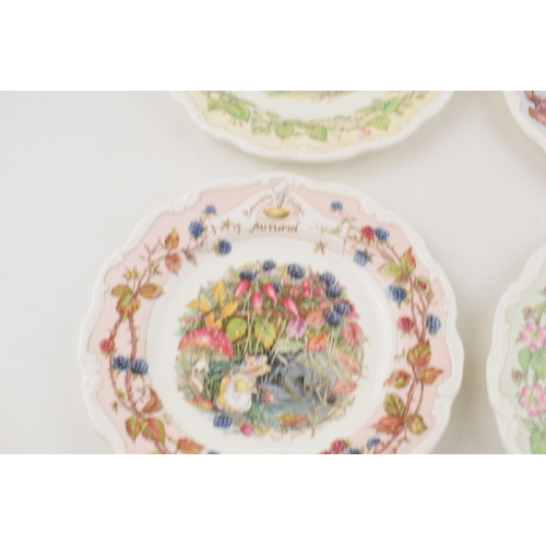 176 - A set of Royal Doulton Brambly Hedge Seasons plates to include Spring, Summer, Winter and Autumn (4)... 