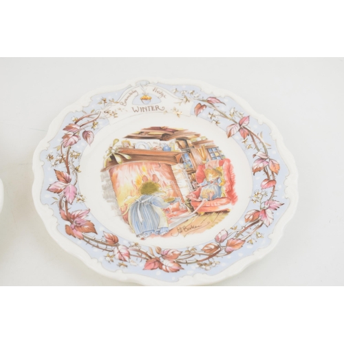 176 - A set of Royal Doulton Brambly Hedge Seasons plates to include Spring, Summer, Winter and Autumn (4)... 