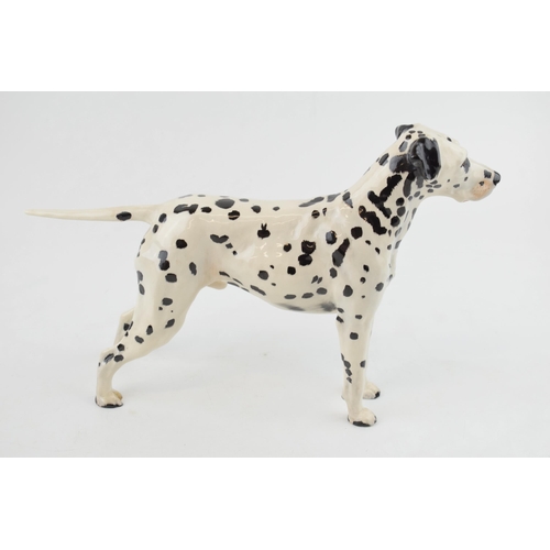 185 - Large Royal Doulton Champion Goworth Victor figure of a dalmatian dog, HN1111, 31.5cm long, restored... 