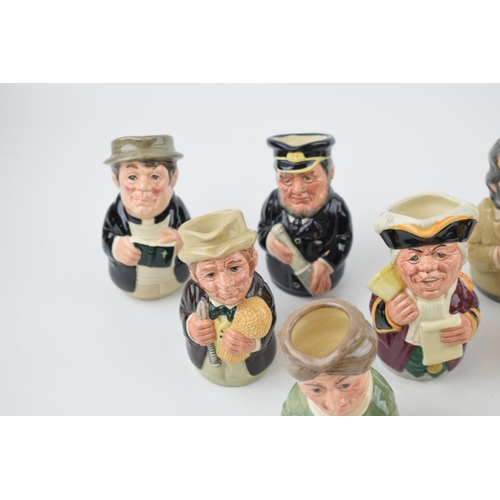 199 - Royal Doulton Doultonville toby jugs to include Major Green the Golfer, Mrs Loan the Librarian, Mr P... 