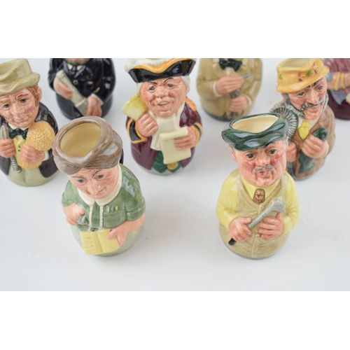 199 - Royal Doulton Doultonville toby jugs to include Major Green the Golfer, Mrs Loan the Librarian, Mr P... 