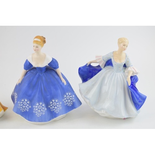 202 - Royal Doulton lady figures to include Dulcie HN2305, Kirsty HN2381 and Nina HN2347 (3).