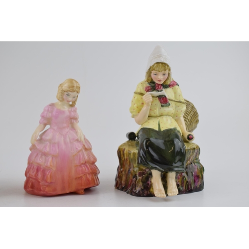 216 - Royal Doulton figures to include boxed To Show Care, Rose, Reg Johnson figure 'Message From The Sea'... 