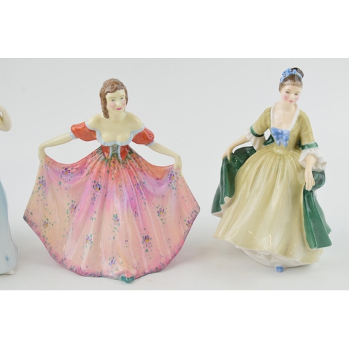 232 - Royal Doulton figures to include Elegance and Enchantment together with Paragon figure Kathlyn (3).