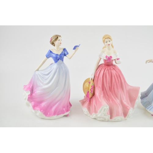 238 - Royal Doulton lady figures to include Sweet Poetry, Jennifer (second) and Rosie (3).