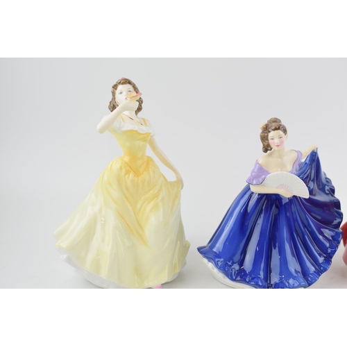 239 - Royal Doulton lady figures to include Flower of Love, Elaine and Madelaine (3).