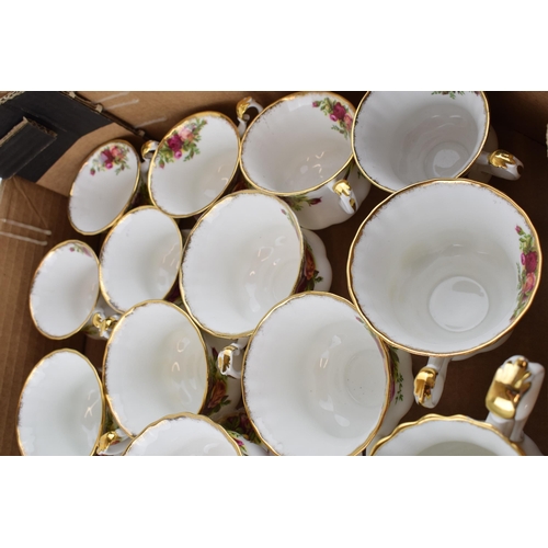 255 - A collection of Royal Albert 'Old Country Roses' tea ware to include six coffee cups and saucers fiv... 