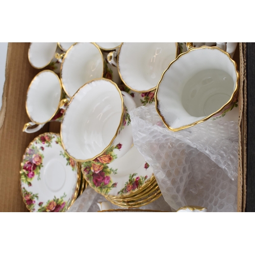 255 - A collection of Royal Albert 'Old Country Roses' tea ware to include six coffee cups and saucers fiv... 