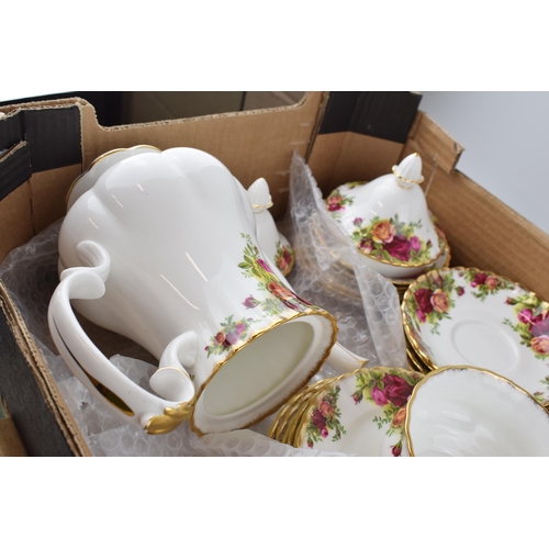 255 - A collection of Royal Albert 'Old Country Roses' tea ware to include six coffee cups and saucers fiv... 