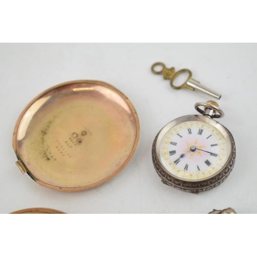 402 - A collection of three pocket / fob watches to include two silver examples marked .925 and Fine Silve... 