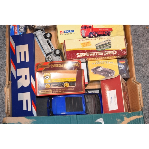 634 - A collection of boxed die-cast vehicles to include Corgi Classics, Matchbox Models of Yesteryear, Co... 