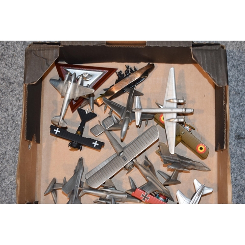 636 - A collection of Royal Hampshire model planes on stands. Aeroplanes to include WWI, WWII and later wa... 