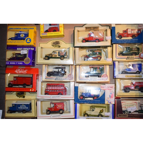 645 - A collection of boxed Models of Yesteryear by manufactures Corgi, Matchbox, Lledo, Approx 35+ (2 tra... 