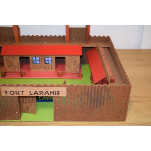 648 - A vintage 'Fort Laramie' 5th U.S Cavalry mid-century toy. 54cm x 42cm.