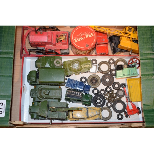 673 - A mixed collection of vintage die-cast toys to include Matchbox, Dinky Toys and Corgi Toys together ... 