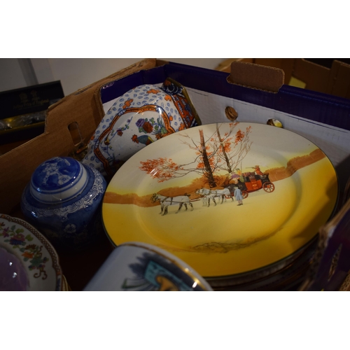 79 - A collection of antique and contemporary ceramic items to include jugs, plates and Oriental wares. T... 