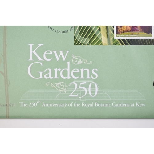 491 - Royal Mint 2009 Kew Gardens 250th Anniversary 50 pence coin first day cover.