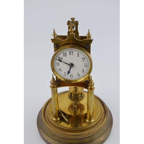 509 - Early 20th century Anniversary Clock. Height 30cm, Gustav Becker.