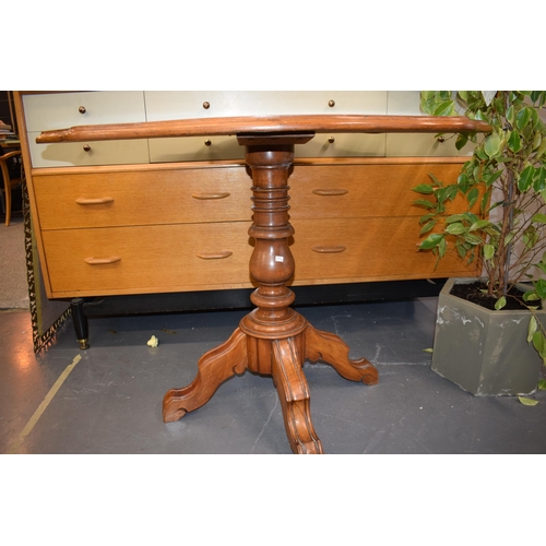 516 - 19th century French Walnut occasional table sitting on four legs. 102cm x 66cm height 73cm.