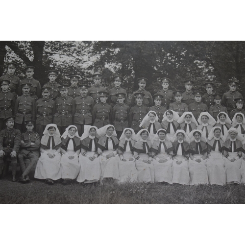 558 - A large and clear panoramic photo of the 4th London General Hospital RAMC unit 1916, superb clarity ... 