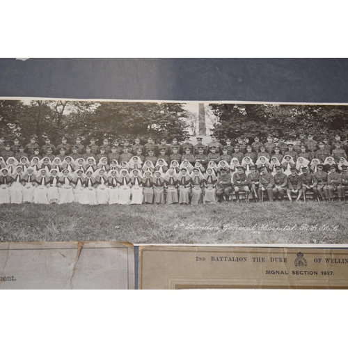 558 - A large and clear panoramic photo of the 4th London General Hospital RAMC unit 1916, superb clarity ... 