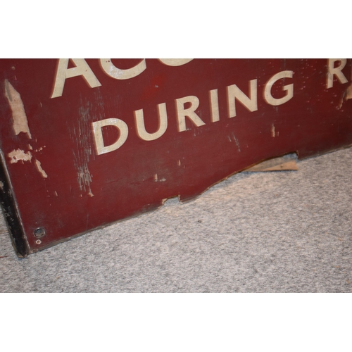 572 - An original COVENTRY STATION railway sign dating form the 1960s. Designed to be a temporary sign dur... 