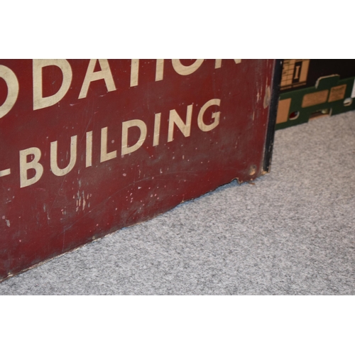 572 - An original COVENTRY STATION railway sign dating form the 1960s. Designed to be a temporary sign dur... 