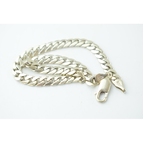 343 - 9ct white gold bracelet, 22cm, 13.6g.