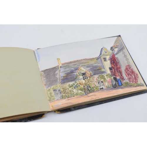 615 - 'A Record of Happy Days' Sketches in the Neighbourhood of Servan. A water colour sketch book dating ... 