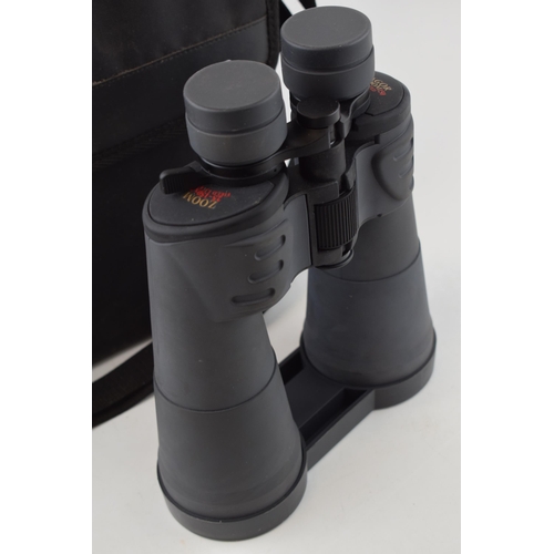 411 - A pair of binoculars 25 - 150 x 70 Field 1.1 at 25X SUNAGOR MEGA ZOOM fully coated. Made in Japan. H... 