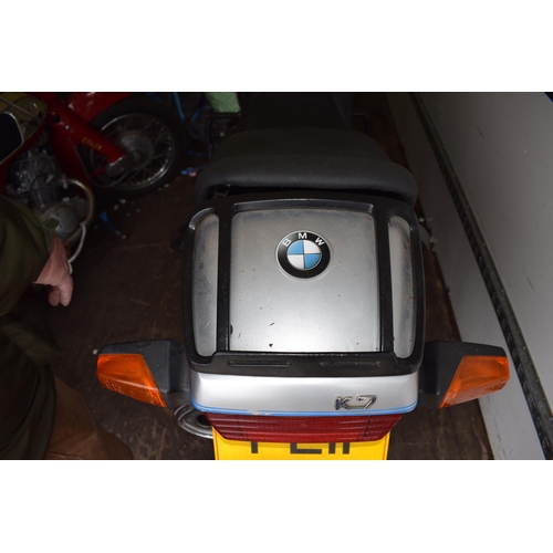 419 - BMW K75 Motorcycle. 750cc. 1993. Current V5C. Silver. Recorded milage 67,000. Last MOT 01.04.22. Pas... 