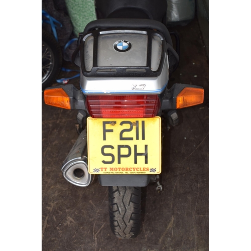 419 - BMW K75 Motorcycle. 750cc. 1993. Current V5C. Silver. Recorded milage 67,000. Last MOT 01.04.22. Pas... 