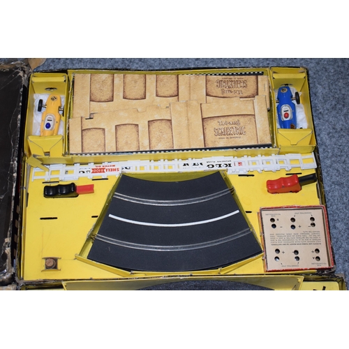 650 - A collection of vintage Scalextric sets to include boxed 'Model Motor Racing' with track and accesso... 